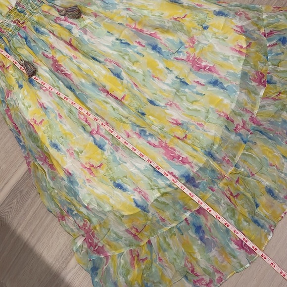 Anthropologie Water Color Print Sleeveless Maxi Dress - Size 6 - Picture 5 of 11